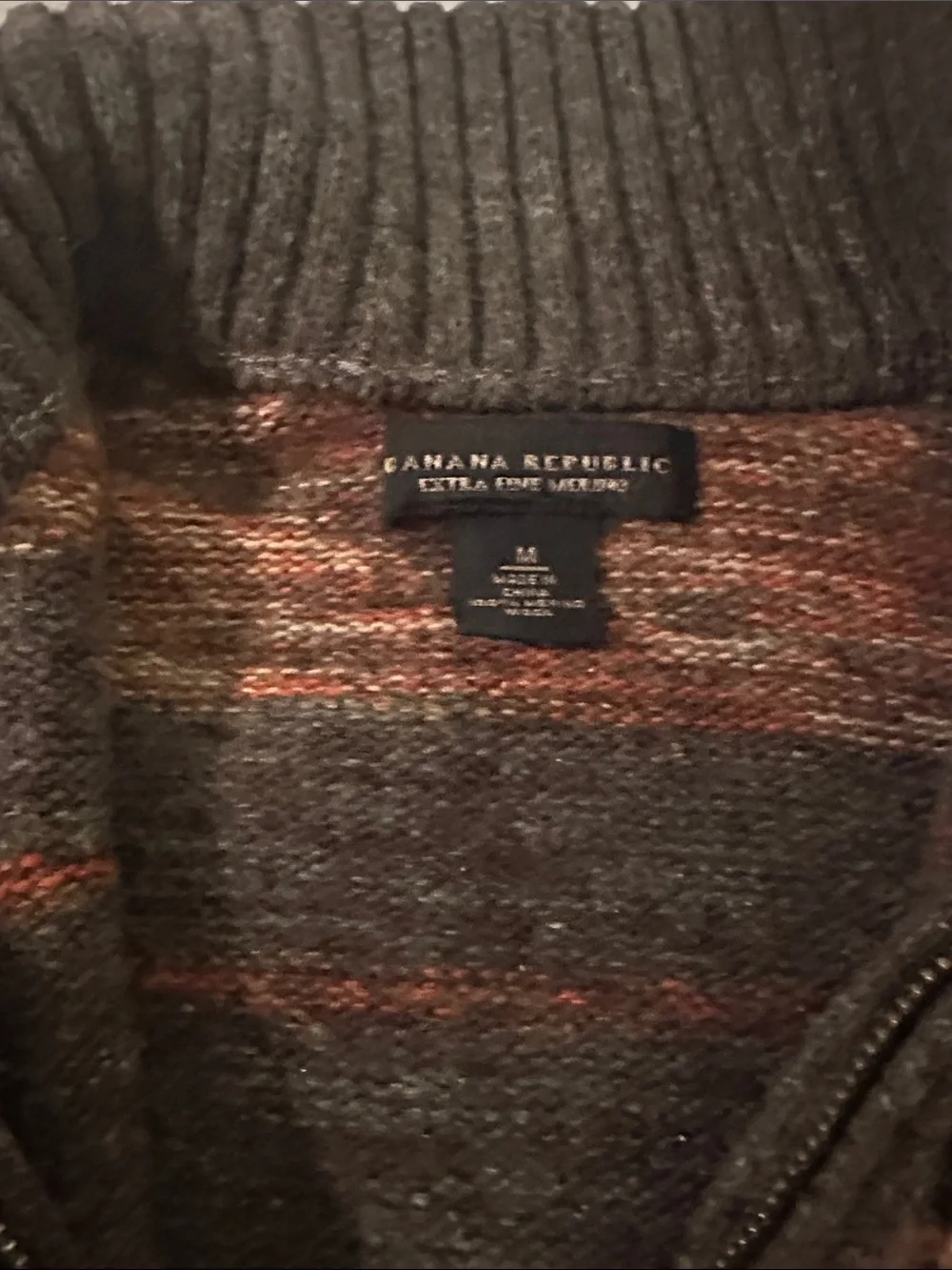 Men's Banana Republic Quarter-Zip Wool Sweater